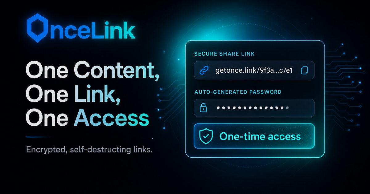 OnceLink - One Content, One Link, One Access